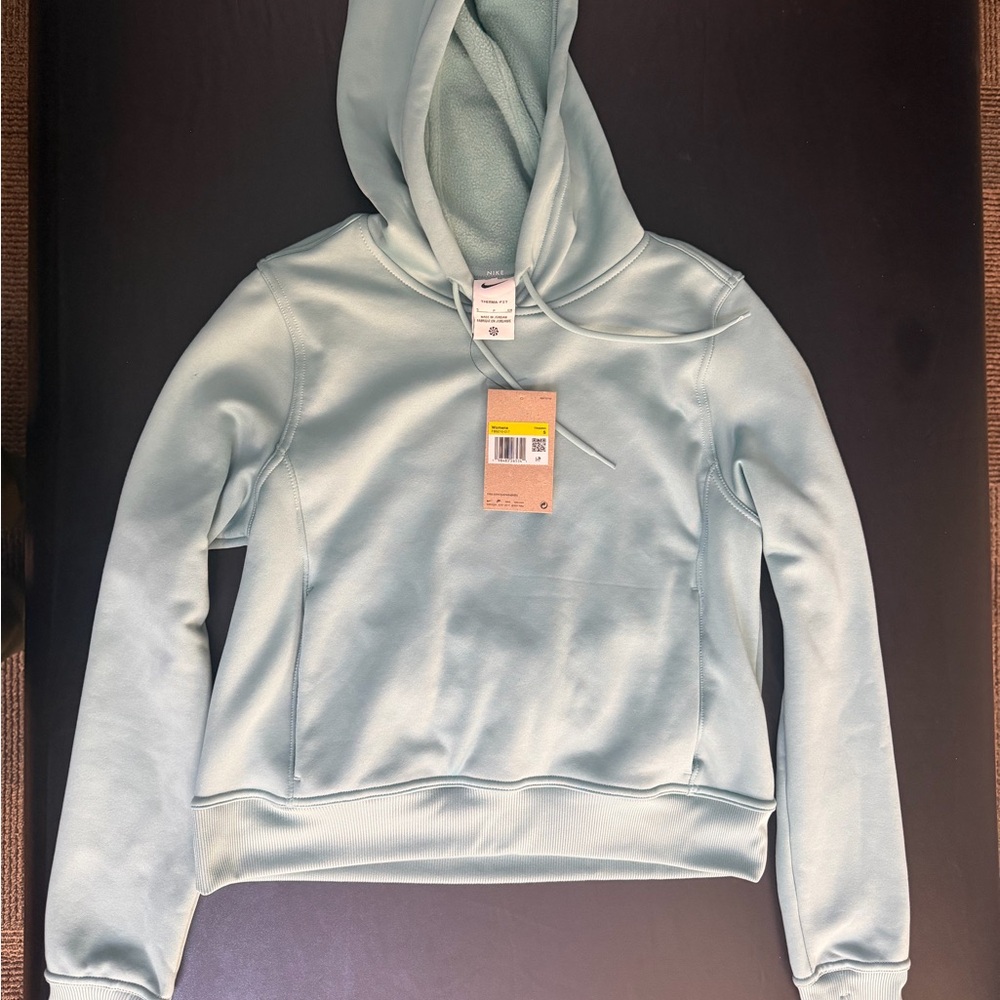 Nike Women's Cropped Sky Blue Hoodie